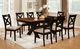 Furniture of America® Liberta Dark Oak 78" Expandable Dining Table with Black Trestle Legs-1