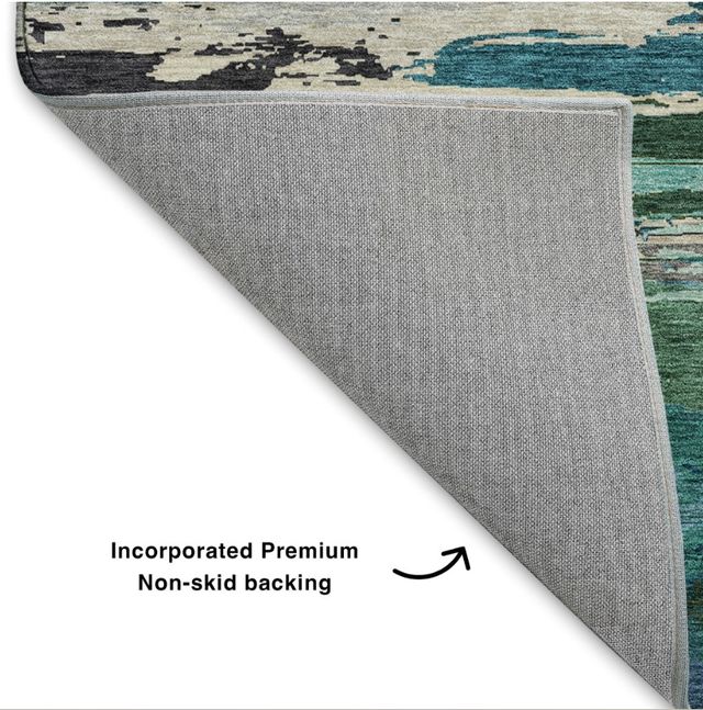 Dalyn™ Rug Company Trevi TV8 Teal 5'x8' Area Rug-2