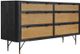 Armen Living Saratoga Black/Brown Dresser-0