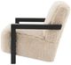 Coaster® Fitzroy Black/Latte Upholstered Chair-3
