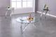 Brassex Inc. 3-Piece Silver Round Coffee Table Set-1