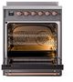 Ilve® Nostalgie II Series 30" Graphite Matte Pro Style Induction Range-2