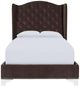 Century® Customizable Details Wing Bed Upholstered Wing Tall Headboard Queen Panel Bed-1
