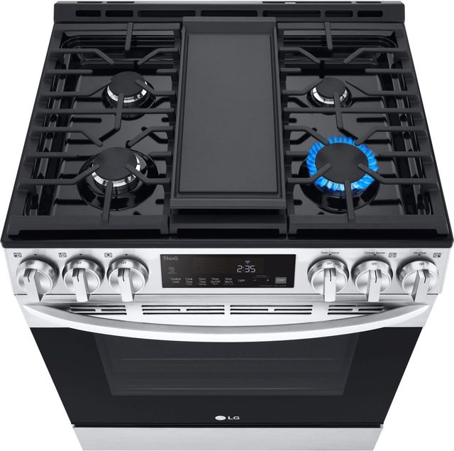 LG 30" PrintProof™ Stainless Steel Slide In Gas Range-3