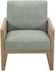 KUKAHOME Pacifica Brown/Lila Moss Accent Chair-1