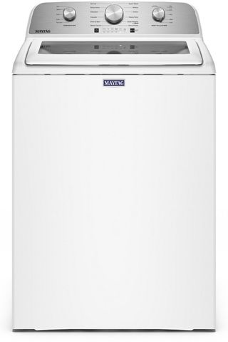 Maytag® 5.4 Cu. Ft. White Agitator Top Load Washer 