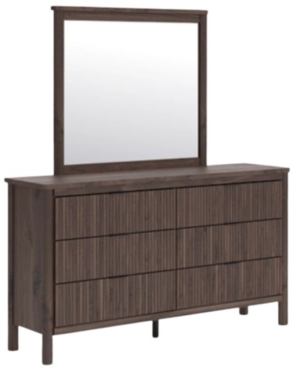 Signature Design by Ashley® Pamytta Brown Dresser and Mirror-0