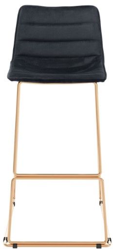 Zuo® Modern Adele 2-Piece Black/Gold Bar Chairs-1