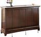 Steve Silver Co. Newbury Silverstone Bar Cabinet with Cherry Base-0