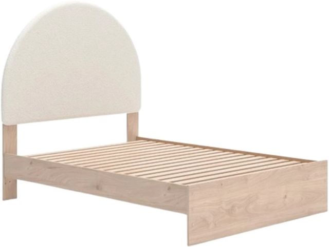 Signature Design by Ashley® Arloster Tan/White Full Upholstered Panel Bed-1