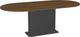 Amisco Customizable Lucarelli 84" Racetrack Dining Table with 1" Walnut Veneer Top-0