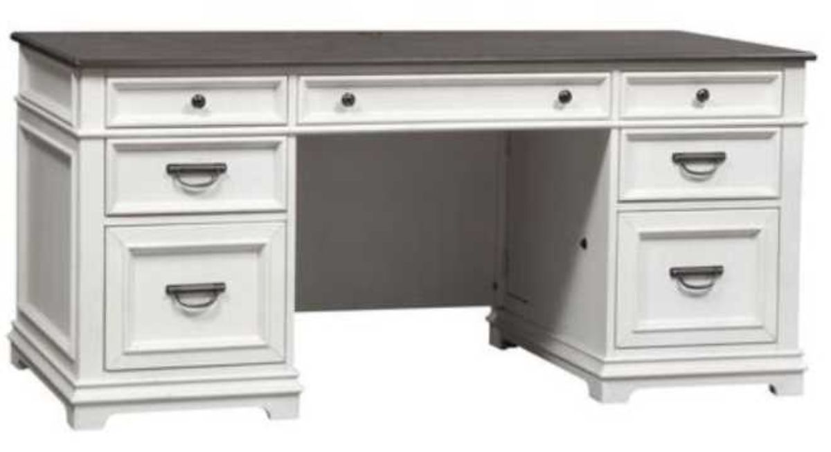 Liberty Furniture Allyson Park Wirebrushed White Credenza