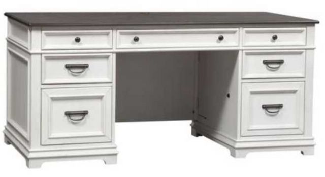 Liberty Furniture Allyson Park Wirebrushed White Credenza-0