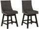 Signature Design by Ashley® Tallenger 2-Piece Dark Gray Bar Stool Set-0