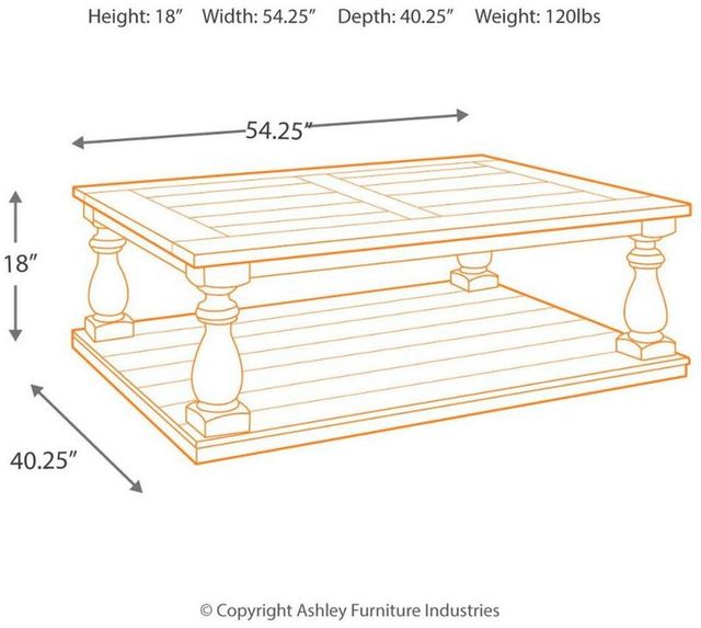 Signature Design by Ashley® Mallacar Black Coffee Table-4