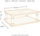 Signature Design by Ashley® Mallacar Black Coffee Table-4