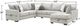 Albany Industries 3-Piece Glenrock Gray Sectional-1