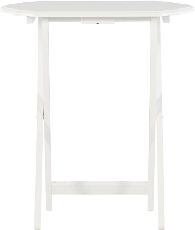 Linon Joelle 2-Piece White Snack Tray Set-2