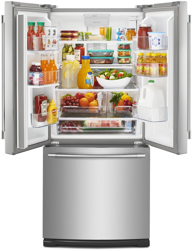 Maytag® 30 in. 19.7 Cu. Ft. Fingerprint Resistant Stainless Steel French Door Refrigerator-2