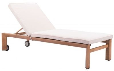 Zuo® Modern Cozumel Beige/Natural Lounge Chair-0