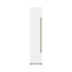 ZLINE Autograph Edition 18 in. 8.6 Cu. Ft. Left Hinge Column Freezer in White Matte with Graphite Gray Interior and Champagne Bronze Accents-0