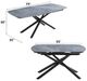 ACME Furniture Hester Ceramic Dining Table with Black Legs-2