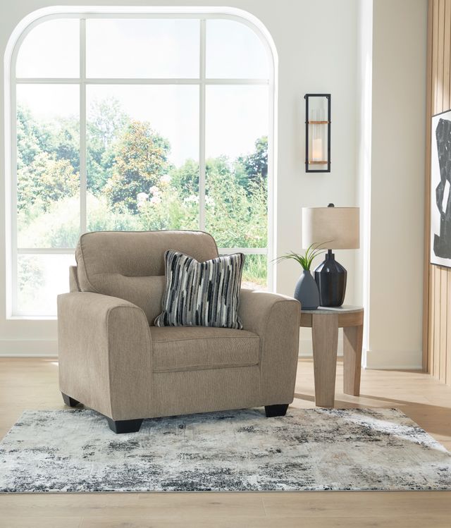 Benchcraft® Olten Mocha Chair and a Half-4