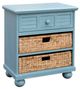 Cottage Creek Furniture Beachfront Ocean Blue Basket Nightstand-0