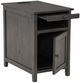 American Wholesale Furniture Claypool Gray Chairside Table-1