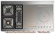 Ilve® Majestic III 48" White Pro Style Dual Fuel Natural Gas Range with Solid Door and Copper Trim-2