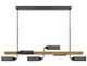 Cal® Lighting & Accessories Lenox Pine Wood Island Light Oak Chandelier-0
