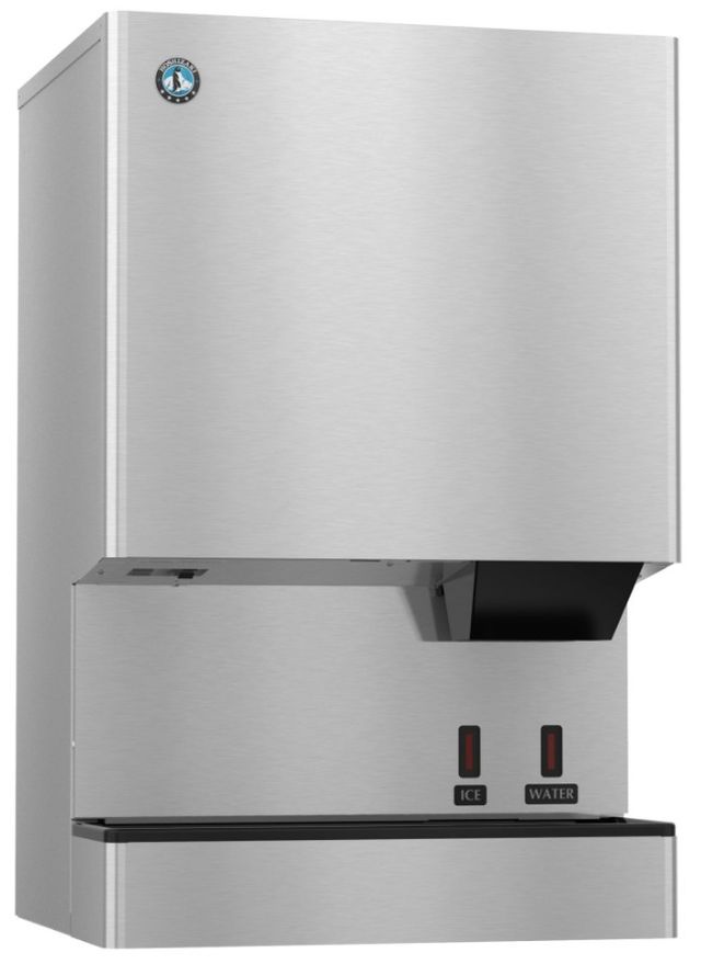 Hoshizaki OptiServe™ 26" 590 lb. Stainless Steel Water-Cooled Icemaker and Touchless Water Dispenser with Built In Storage Bin -0