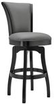 Armen Living Raleigh Gray 26" Swivel Counter Stool-1