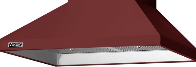 Viking® 3 Series 36" Reduction Red Chimney Wall Hood-1
