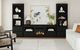 Elements International Rosalie 4-Piece Black Entertainment Unit with 82" TV Console-1