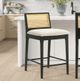 Armen Living Tobias 4-Piece Black/White Counter Stool Set-1