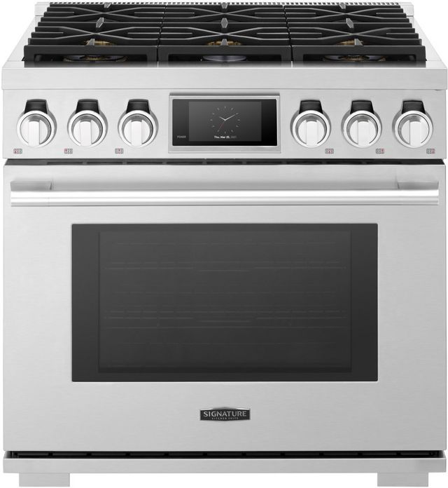 Signature Kitchen Suite 36" Stainless Steel Pro Style Natural Gas Range