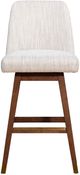 Armen Living Amelia Beige/Brown Oak 30" Bar Stool-1