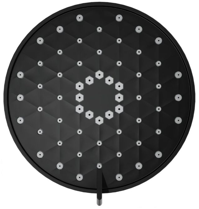 KOHLER® Awaken® G110 Matte Black 1.75 GPM 3-Function Showerhead-4