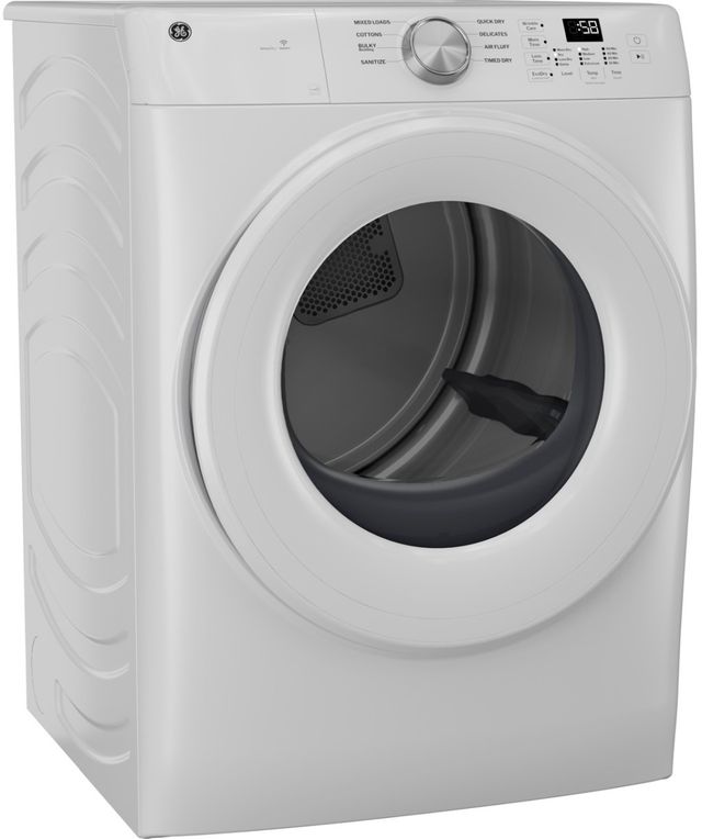 GE® SmartHQ™ 7.8 Cu. Ft. White Electric Dryer-3