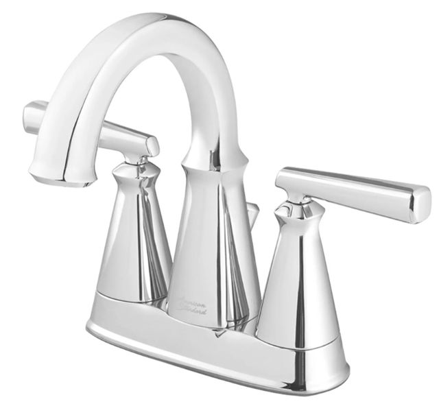American Standard Edgemere® Polished Chrome 4" Centerset 2-Handle Bathroom Faucet with Lever Handles-4