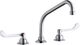 Elkay Chrome 8" Centerset Concealed Deck Faucet with 8" High Arc and Spout 6" Wristblade Handles-0