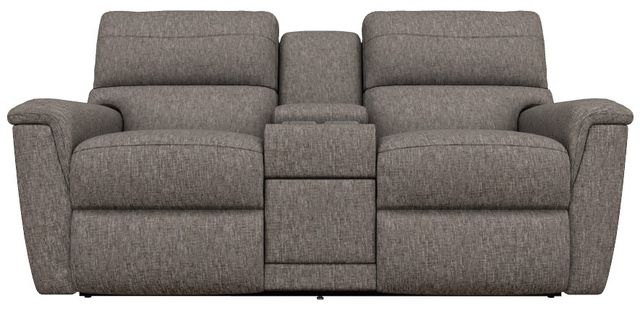 La-Z-Boy® Ava Onyx Power Reclining Loveseat with Console and Headrest-1