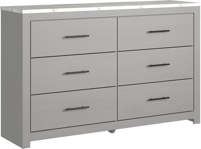 Signature Design by Ashley® Cottenburg 5-Piece Light Gray/White Full Youth Panel Bed Set-2