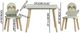 Northfield Living 3-Piece Natural/Sage Green Kids Table and Chair Set-2