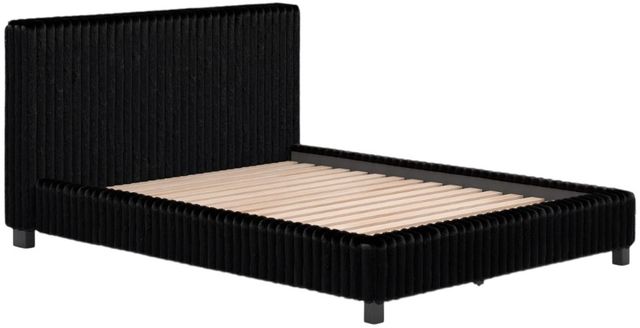 Signature Design by Ashley® Zuraleus Black Queen Upholstered Panel Bed-0