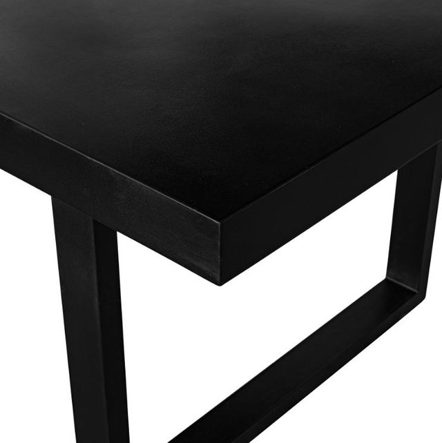 Moe’s Home Collection Jedrik Black Concrete Outdoor Dining Table with Metal Legs-4