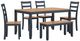 Signature Design by Ashley® Gesthaven 6-Piece Blue/Natural Dining Set-0