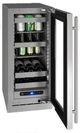 U-Line® Stainless Steel 18" Undercounter Beverage Center-1