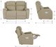 La-Z-Boy® Dorian Mocha Leather Power Reclining Loveseat with Headrest and Lumbar-2